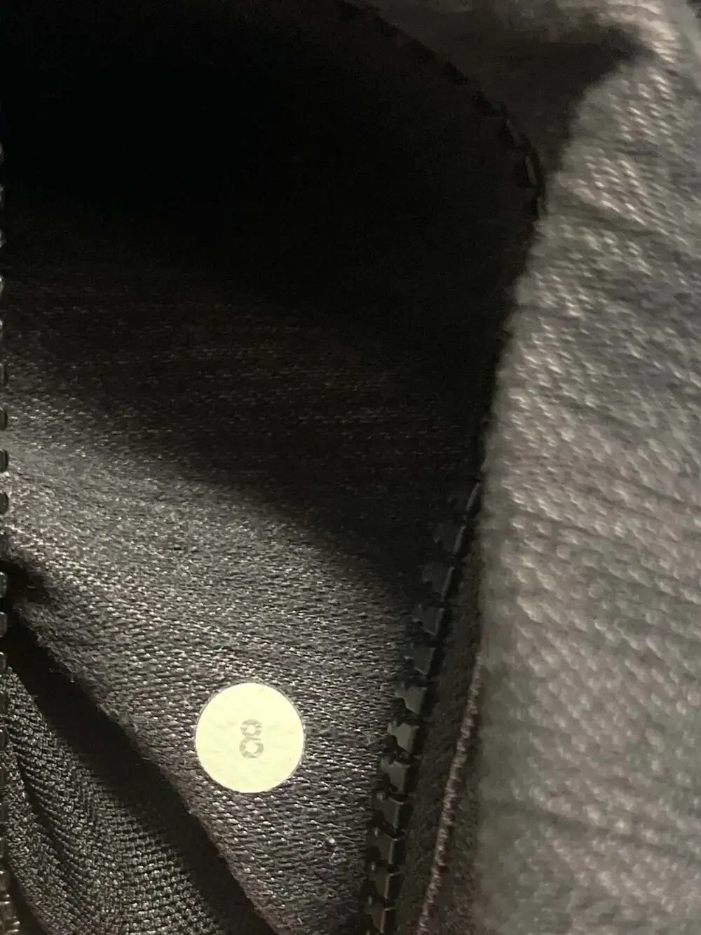 Lululemon Define Jacket Heathered Black Slub Denim / Tonka Stripe size 8 - Picture 6 of 8